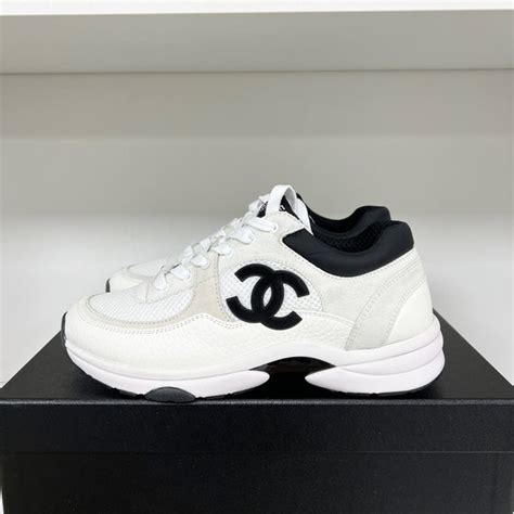 chanel runner white|Chanel trainers for women.